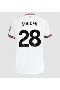 Fotbalové Dres West Ham United Tomas Soucek #28 Venkovní Oblečení 2023-24 Krátký Rukáv